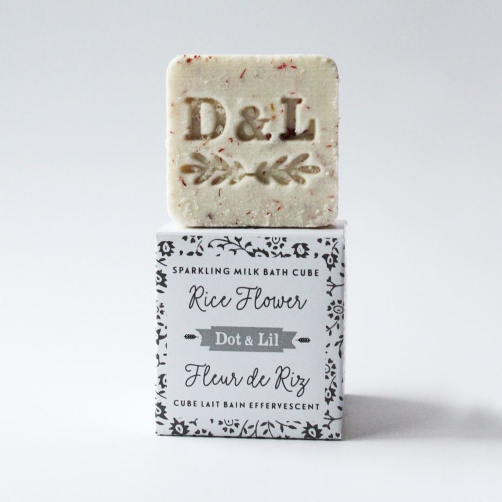 Dot&Lil Cube Lait De Bain Effervescent, Fleur De Riz