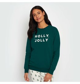 Petit Lem Petit Lem, Pull En Molleton Vert Forêt "Holly Jolly" Pour Adulte