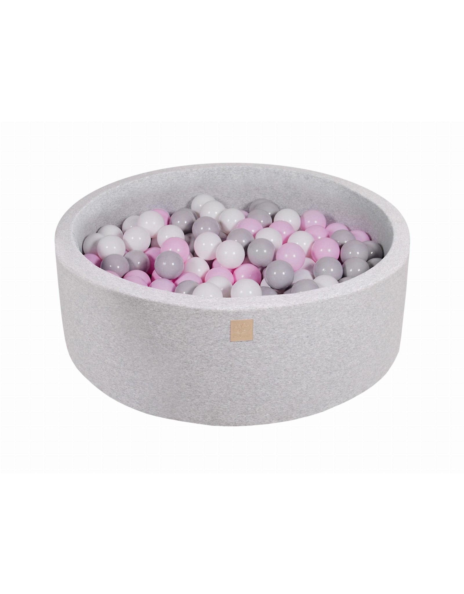 Meowbaby Foam Ball Pit, Gris/Rose, 35X11.5-200balls