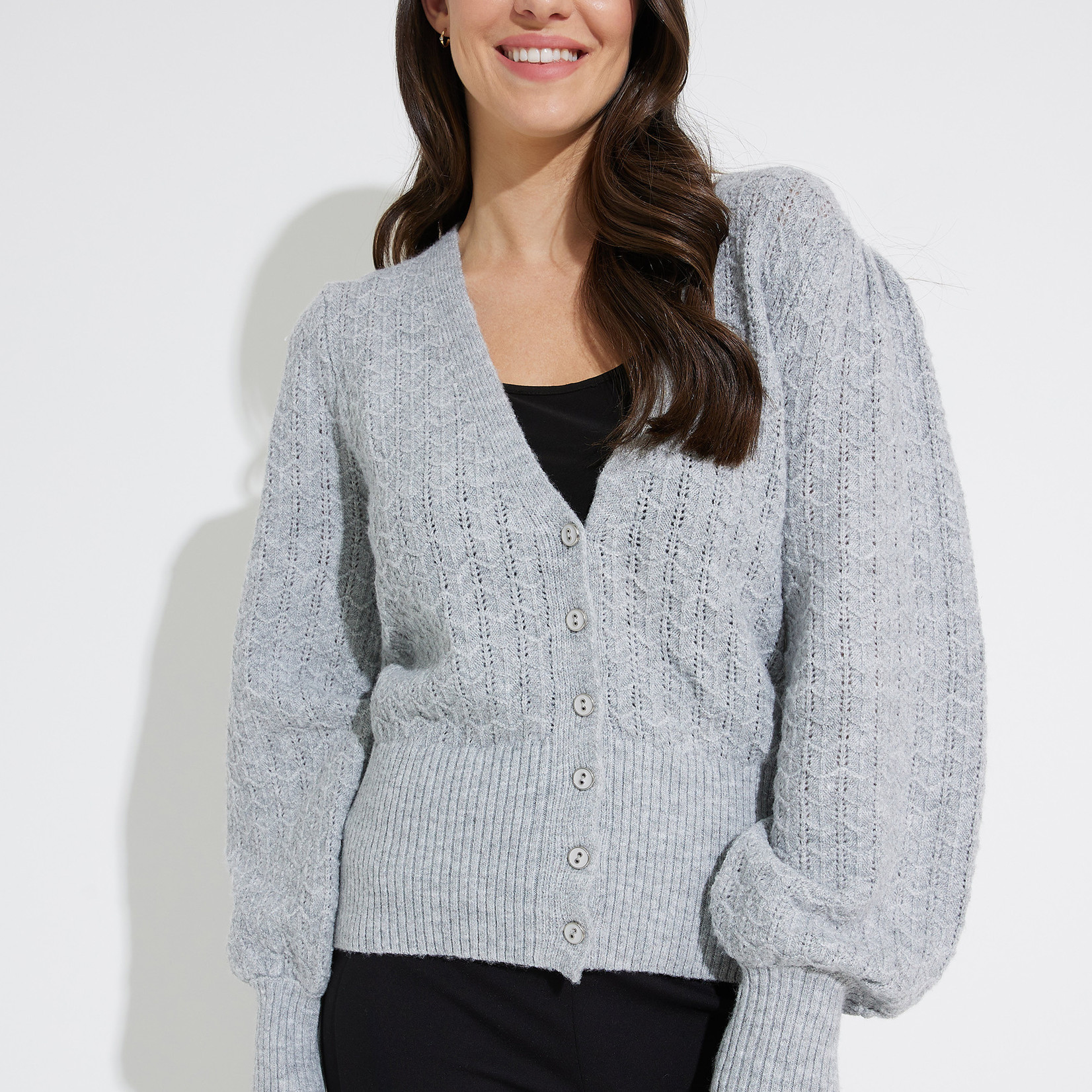 Emproved Cardigan Crop, Dove