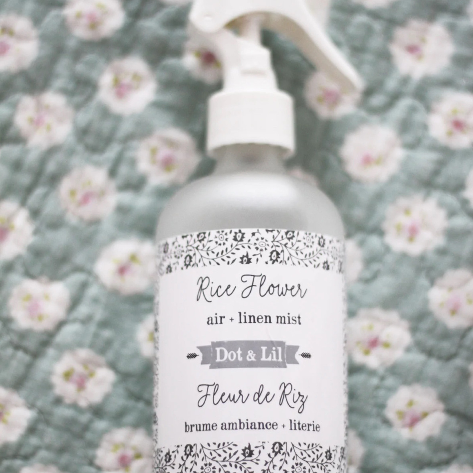 Dot&Lil Brume ambiance + Literie - Fleur de riz