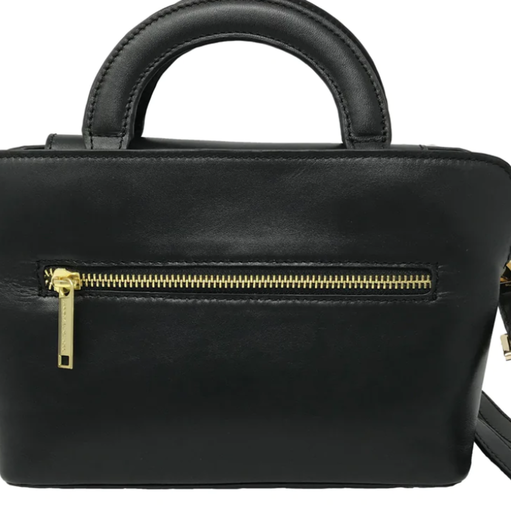 Annick Levesque Clarence-Sac à main2 en 1 en cuir véritable Noir