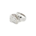 Pilgrim Optimism Organic Shaped Rings 2-In-1 Set, Silver-Plated