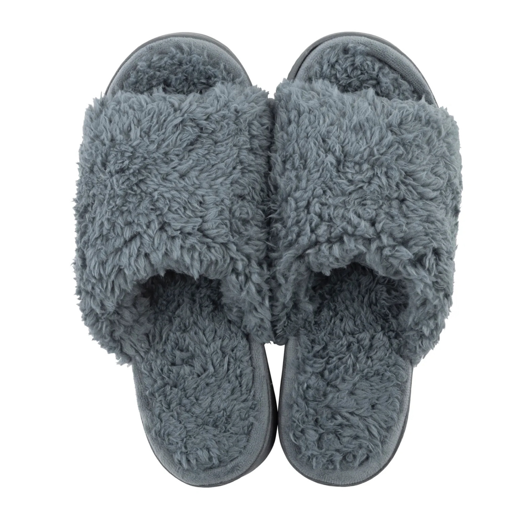 Pantoufle en sherpa-Charcoal