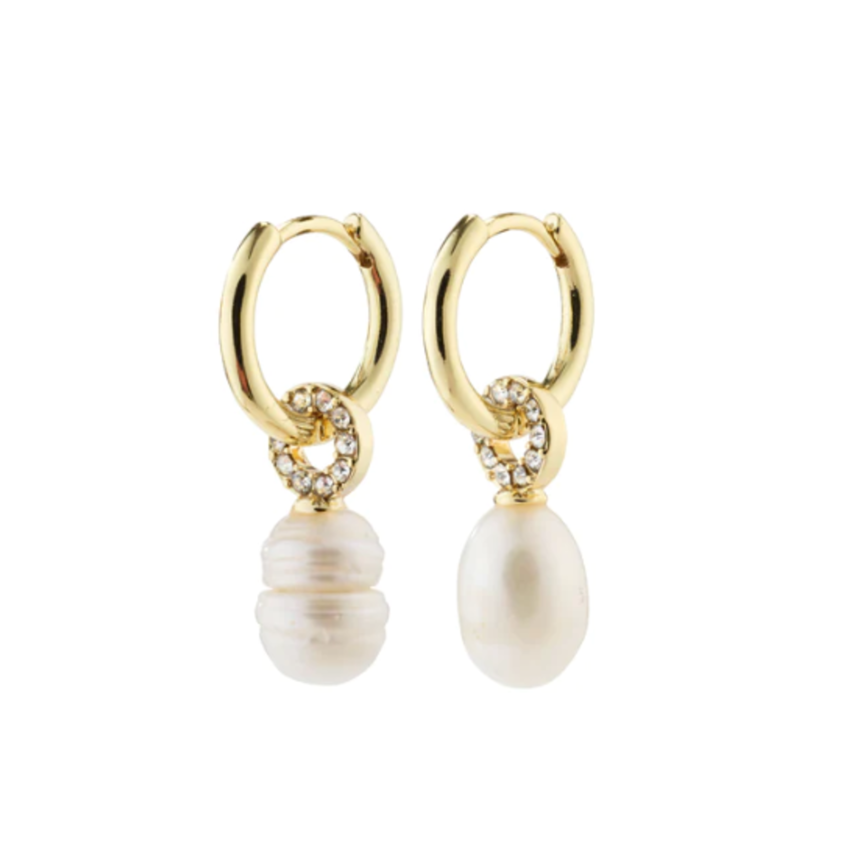 Pilgrim Pilgrim Earrings BAKER With Pearls, Gold Plated