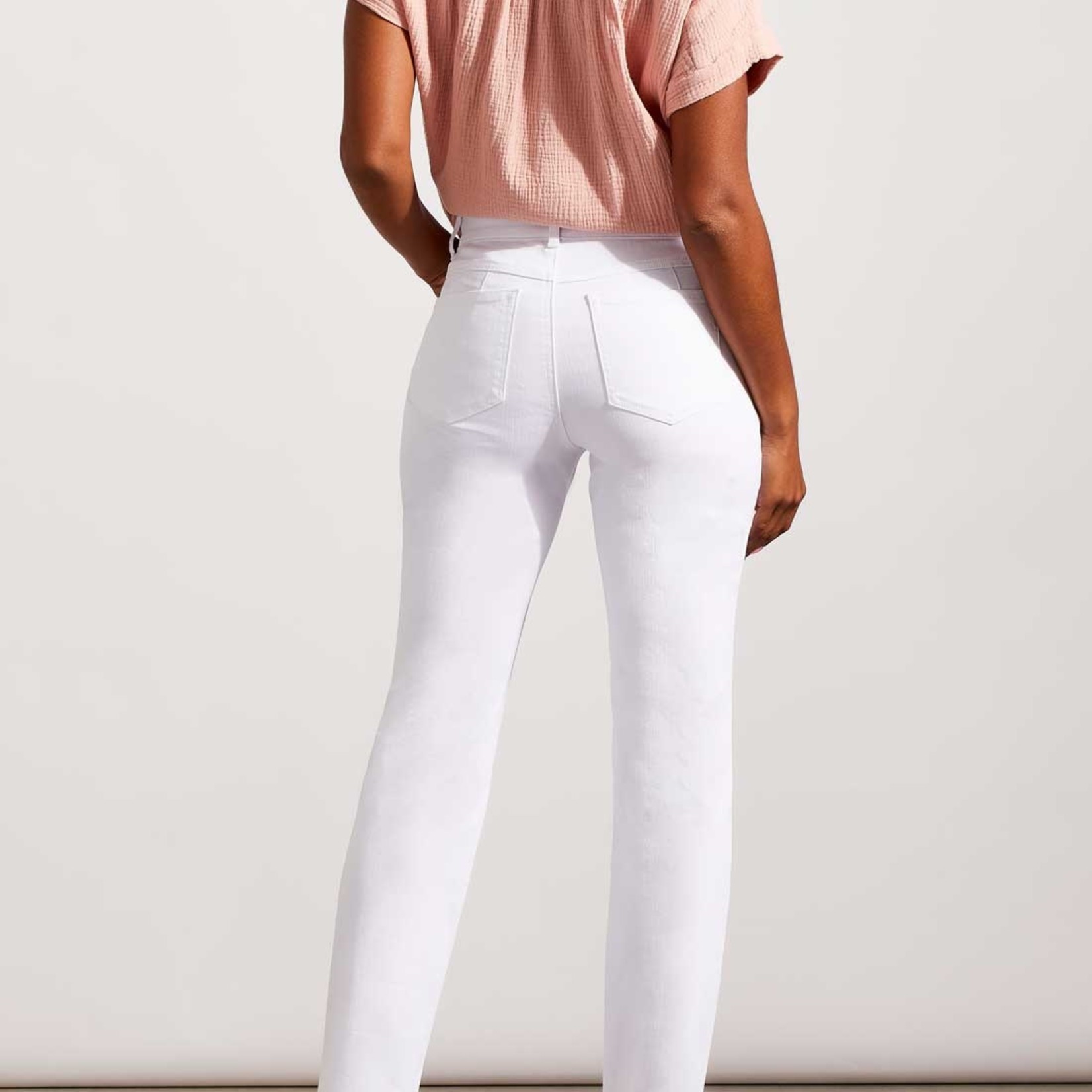 Eco-Friendly Jeans curvy Sophia jambe droite-Blanc