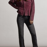 Shacket Relaxed Fit-Redwine