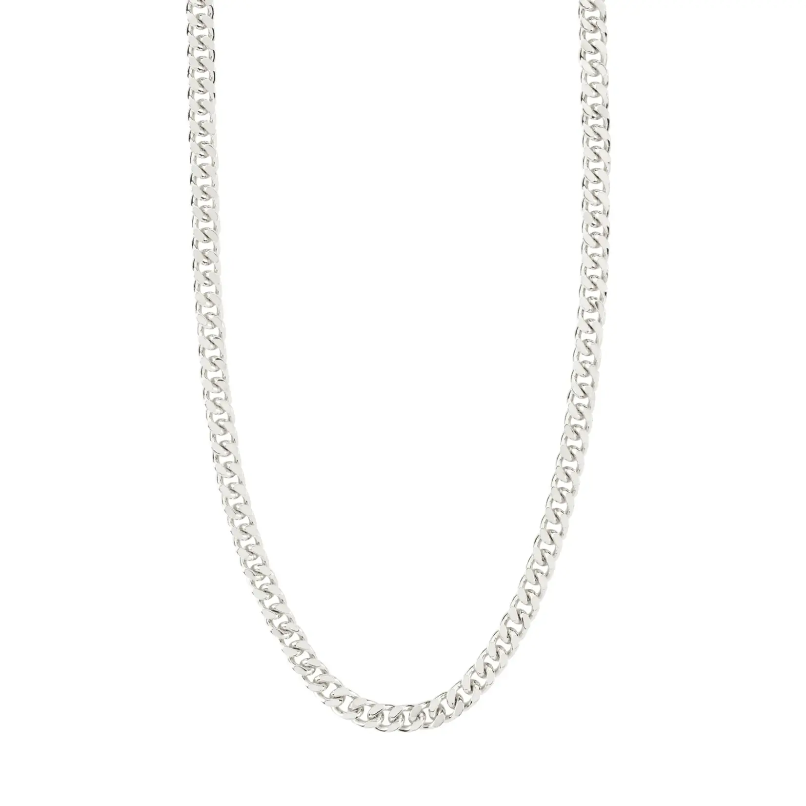 Pilgrim Heat recycled chain necklace silver-plated