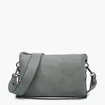 Jen&Co Sac à bandoulière Izzy avec chaine - Gris terre