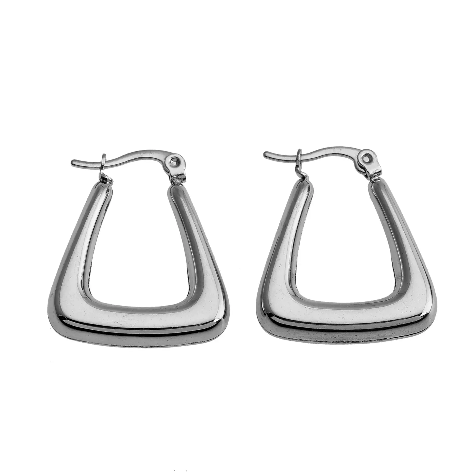 Hackney Nine ANIKA Boucles d'oreilles triangulaires en argent