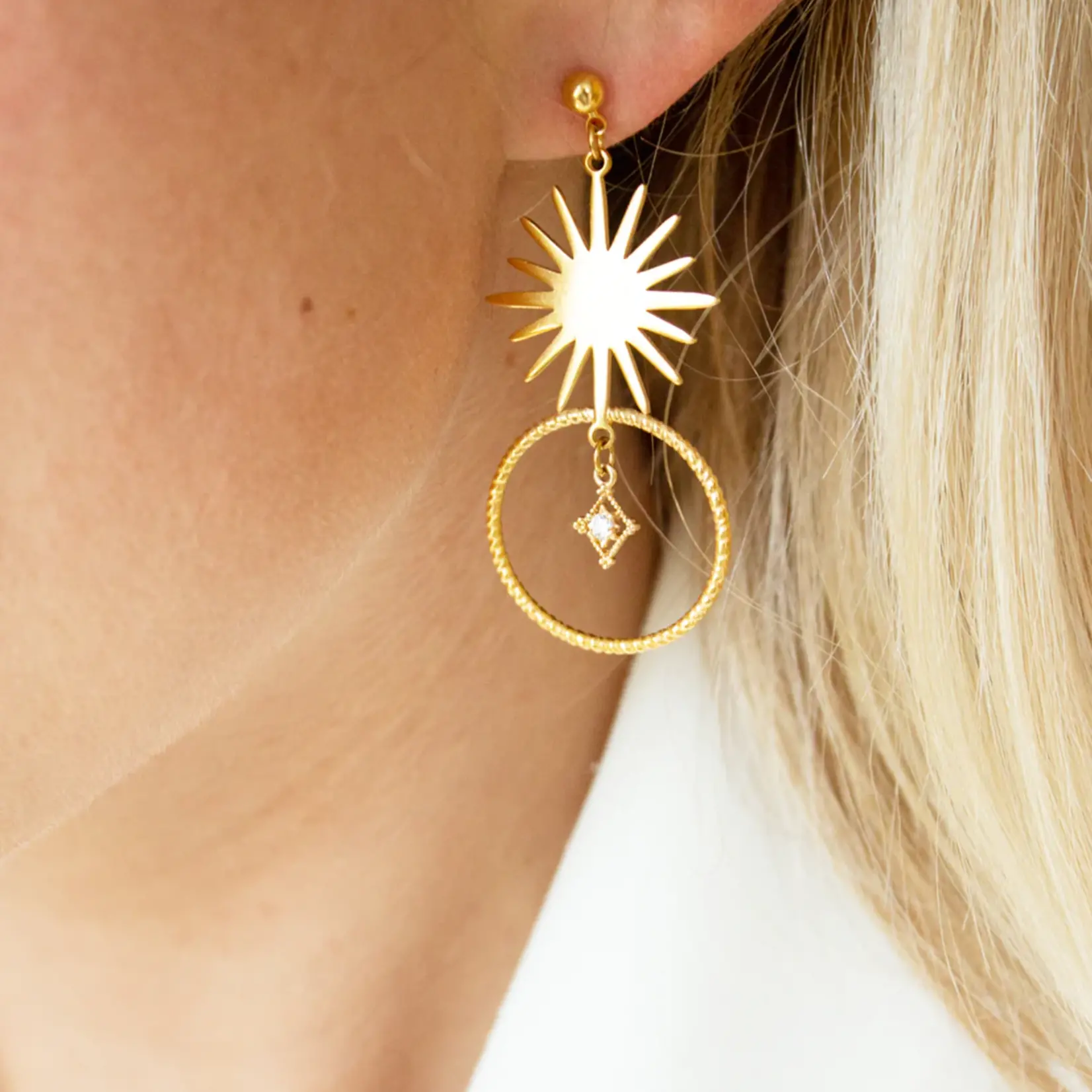 Welldunn jewelry Boucle d'oreille Nebula - Or