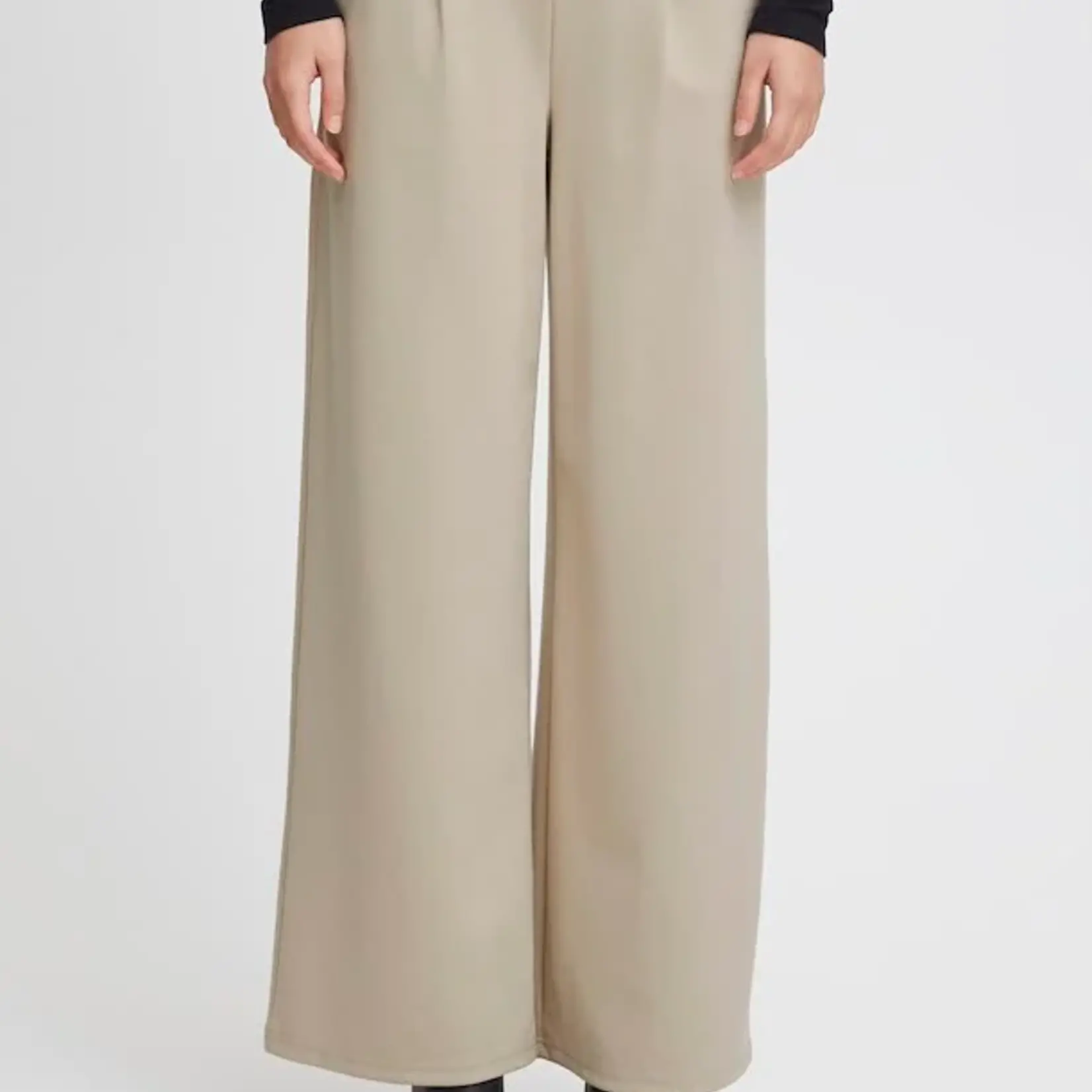 Ichi Pantalon Kate sus Long-Doeskin