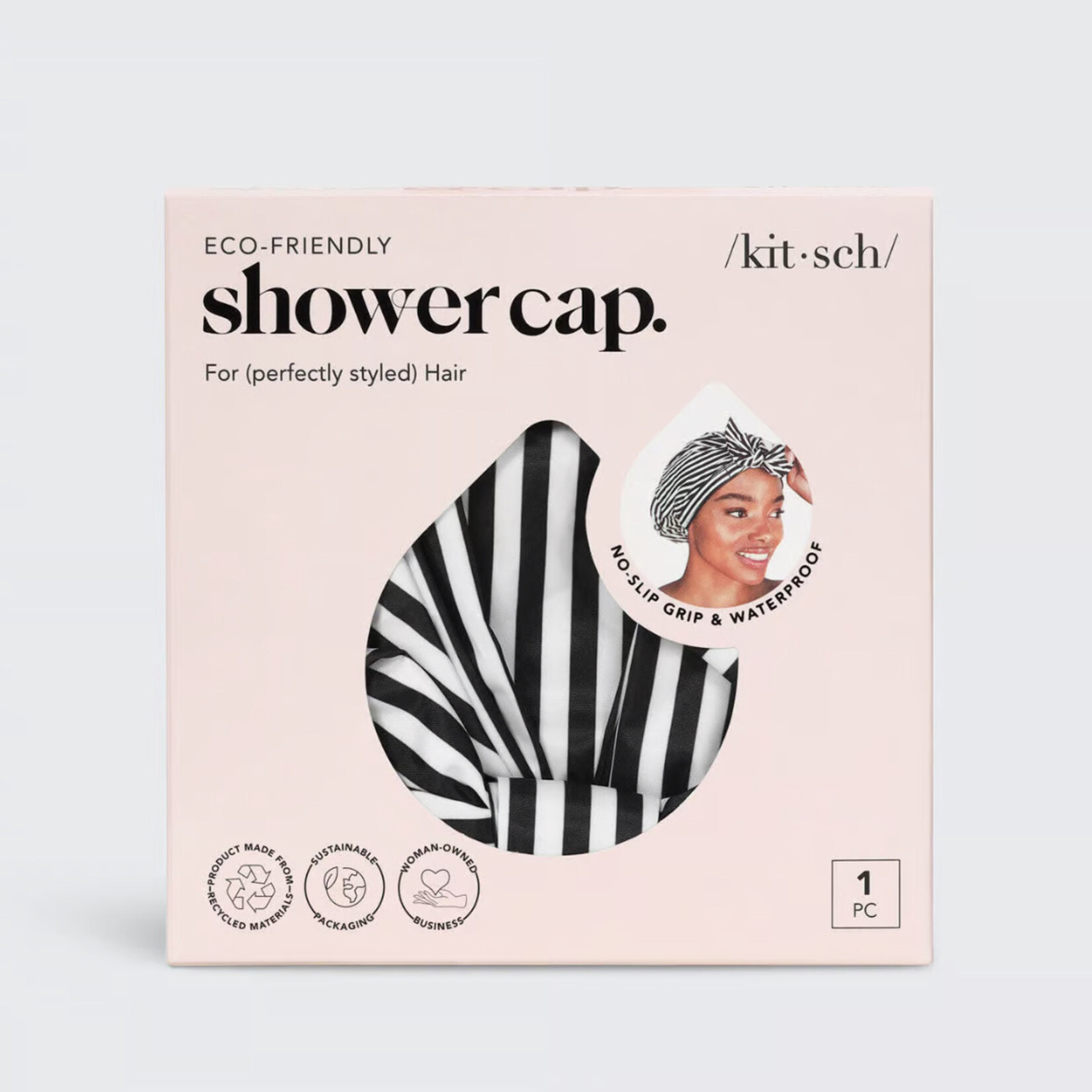 Kitsch Luxe Shower Cap- Stripes
