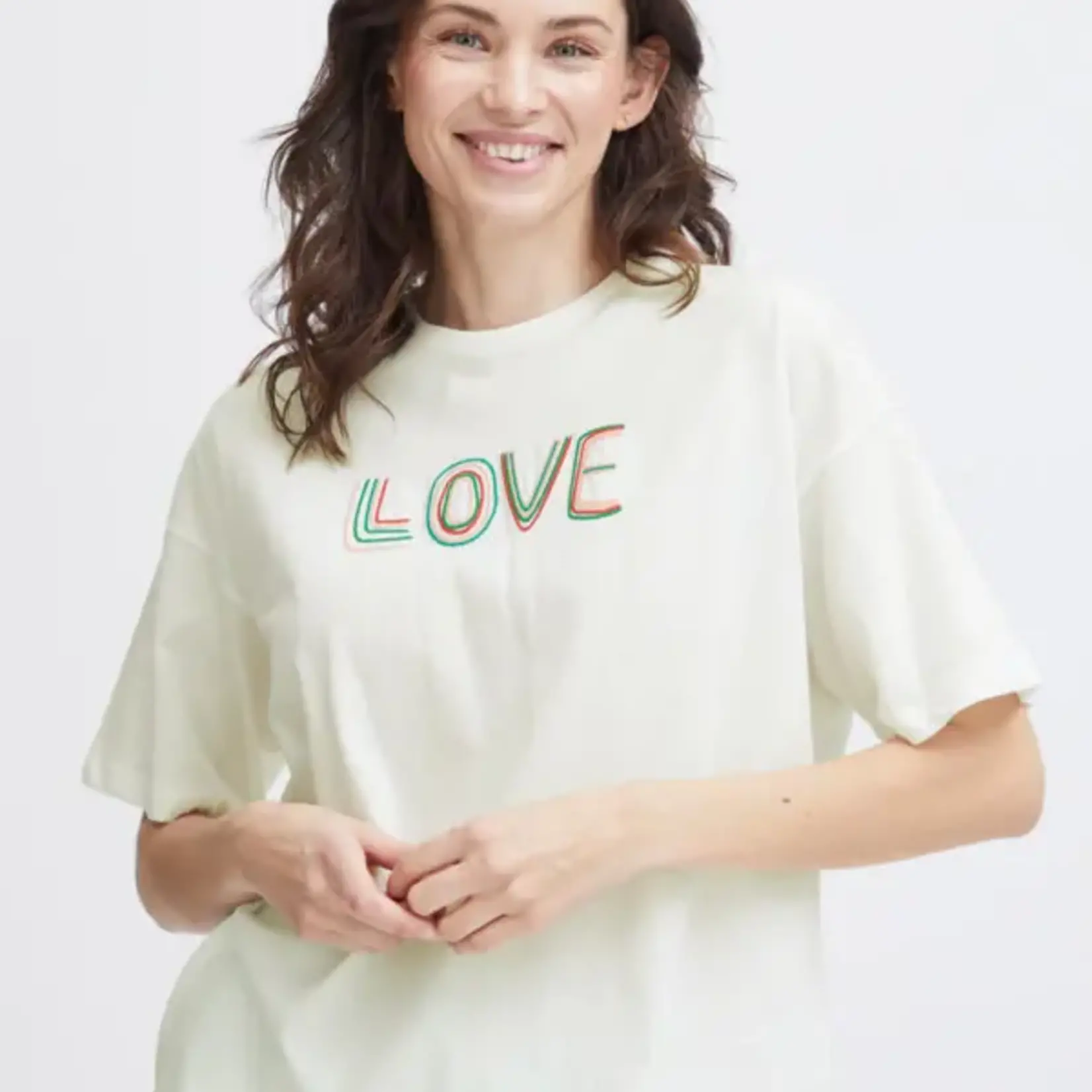Fransa T-Shirt Love Koko-Blanc