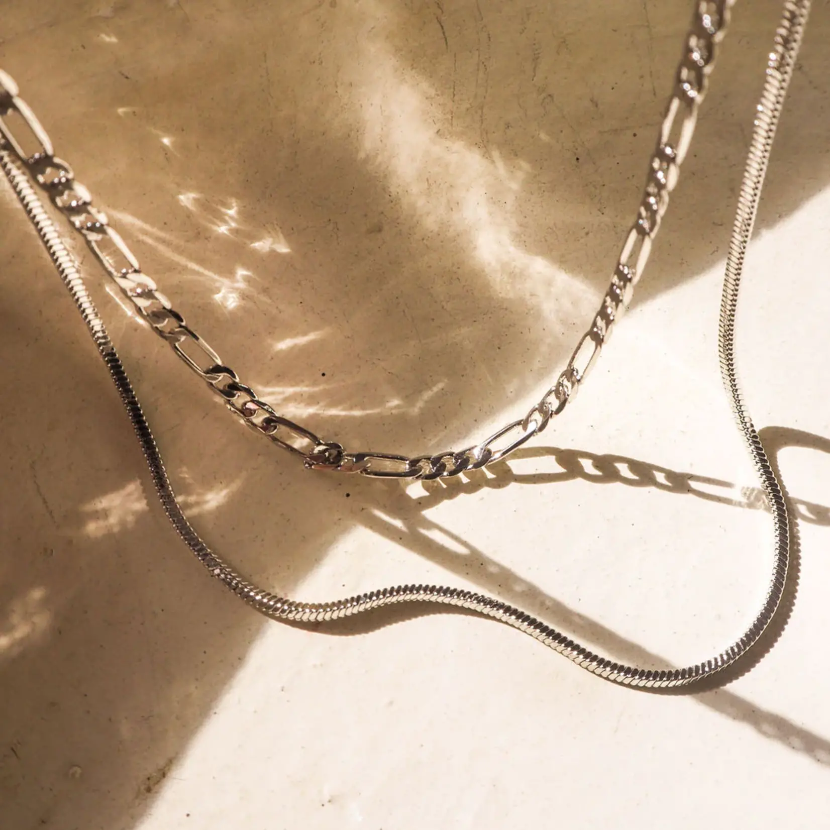 LUVAJ Collier Double Cecilia-Argent