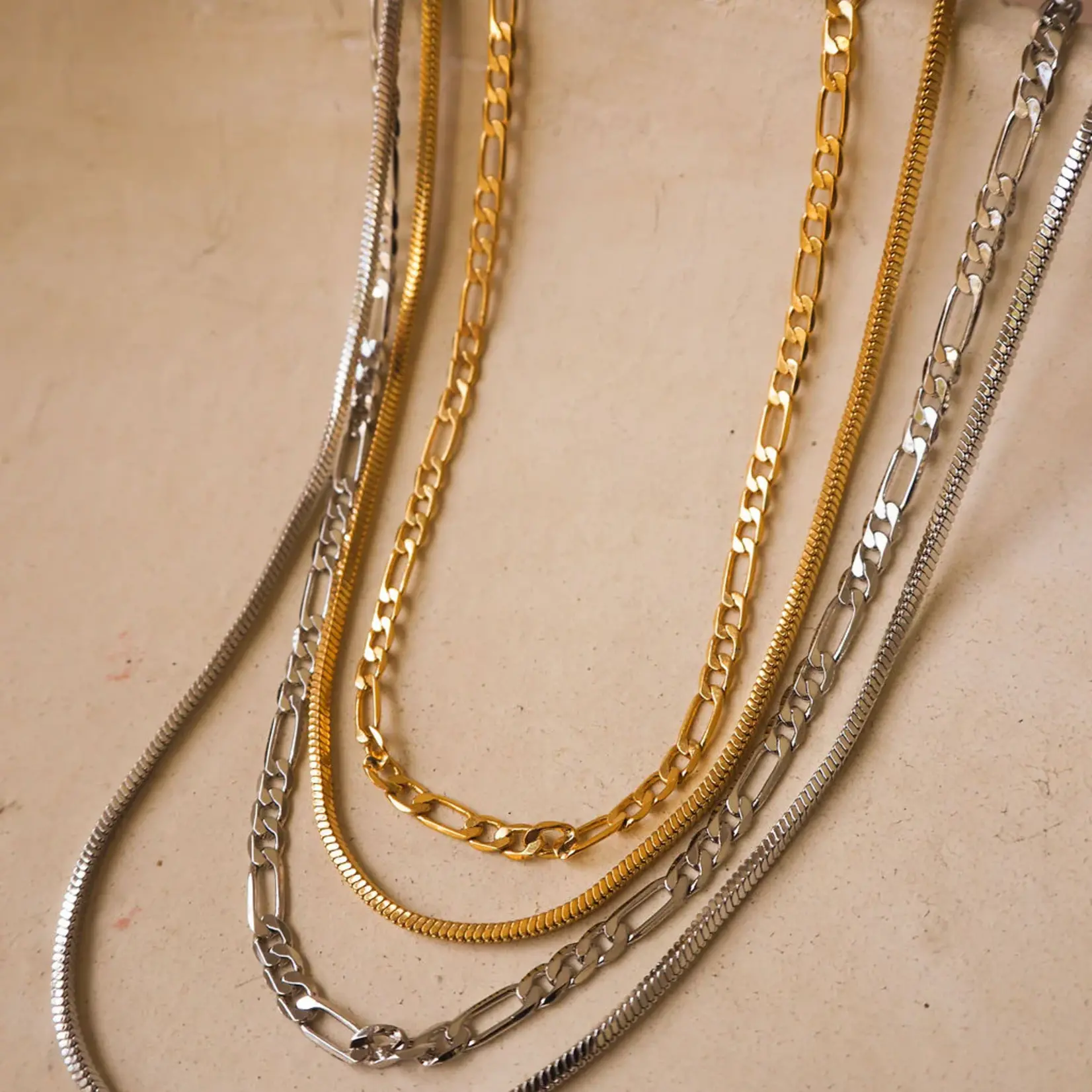 LUVAJ Collier Double Cecilia-Argent