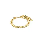 Pilgrim Bracelet Charm Recycled Crub, Gold-Plated