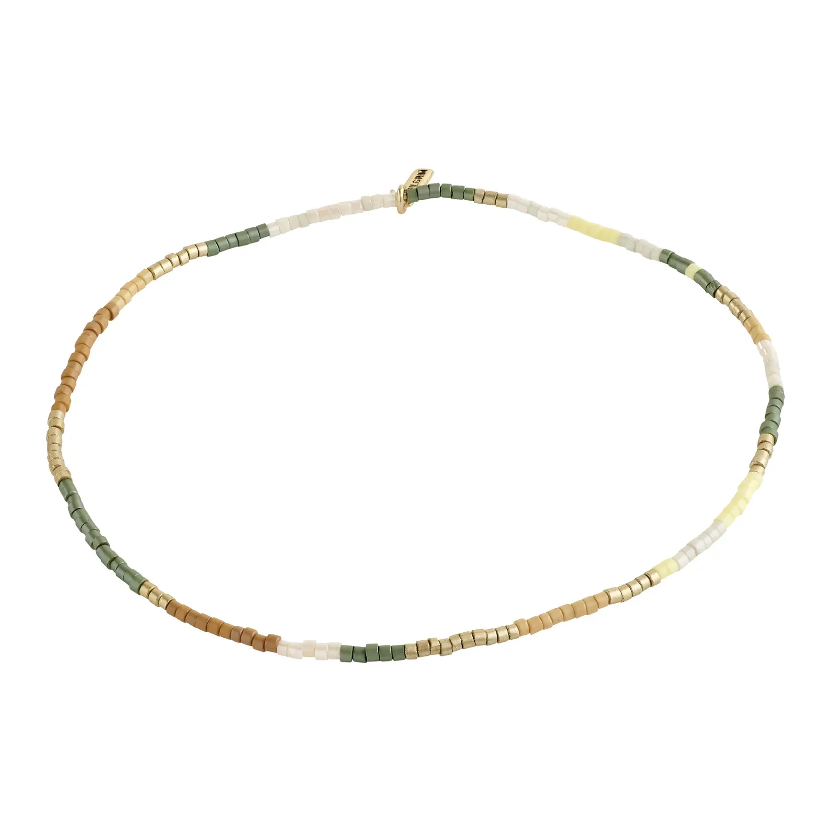 Pilgrim Alison Chaine de cheville Recyclé - Brun & Gold Plated