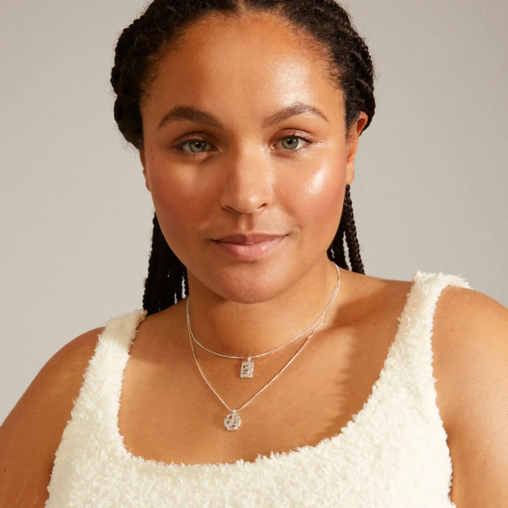 Pilgrim Brenda recycled pendant necklace-Silver Plated