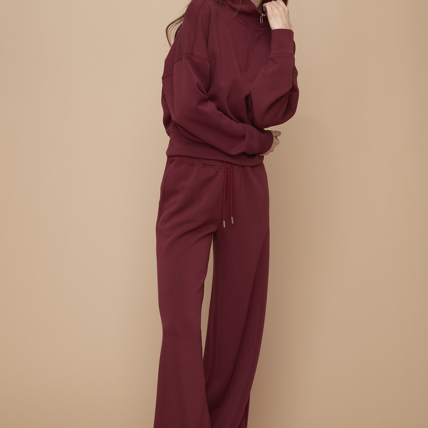 RD Style Chandail Mailyn Demi-zip - Oxblood