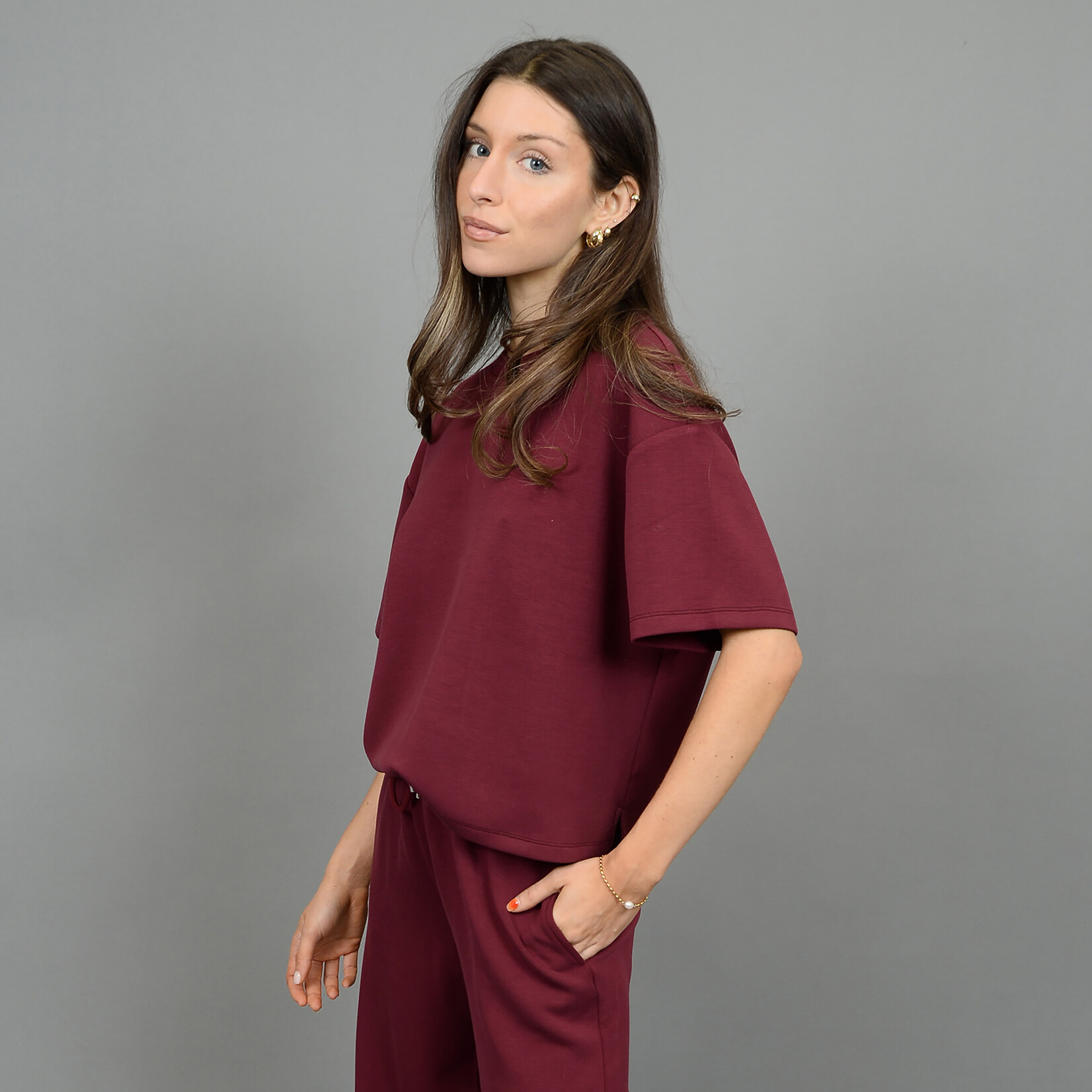 RD Style T-Shirt Tess - Oxblood