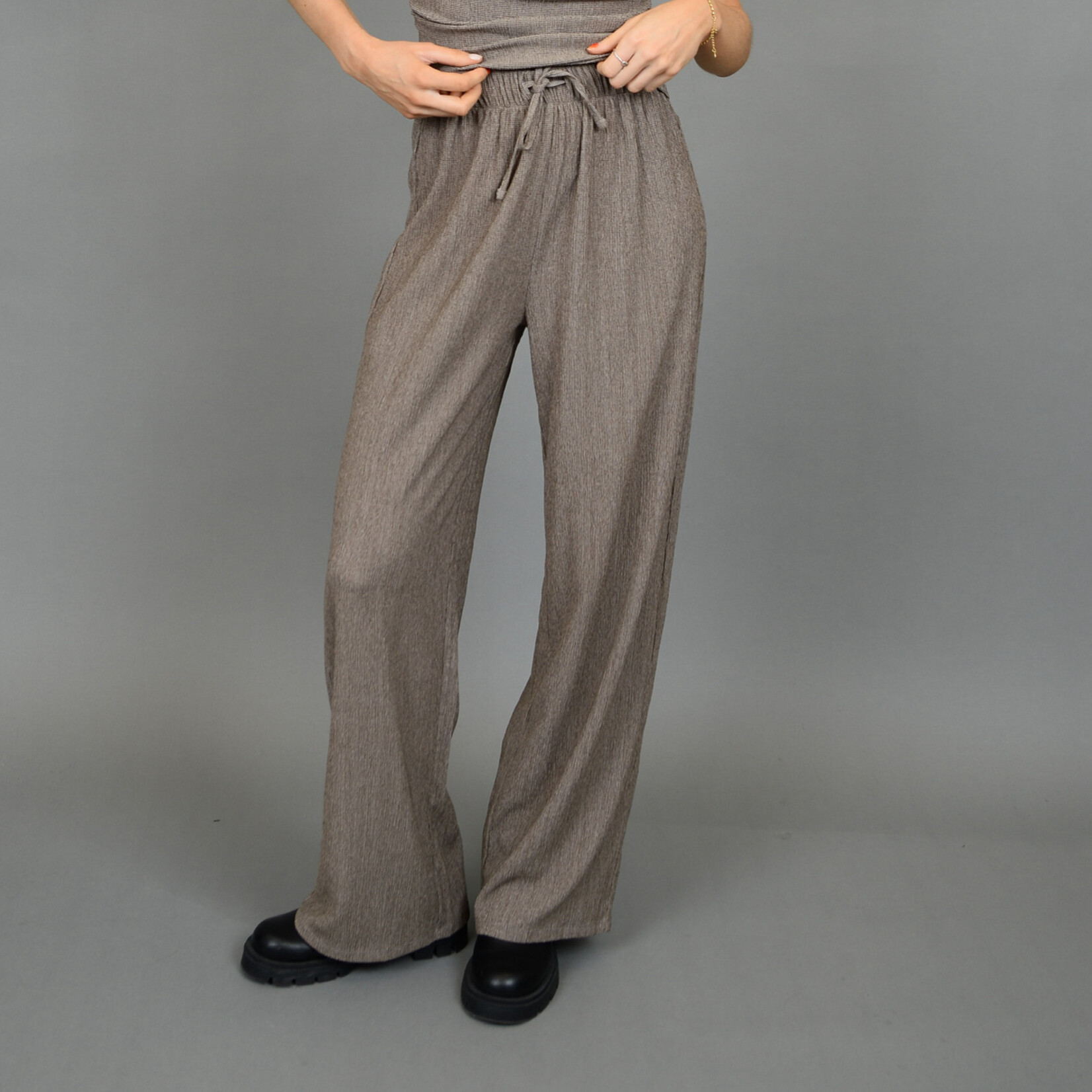 RD Style Pantalon Pauleena - Taupe Twist