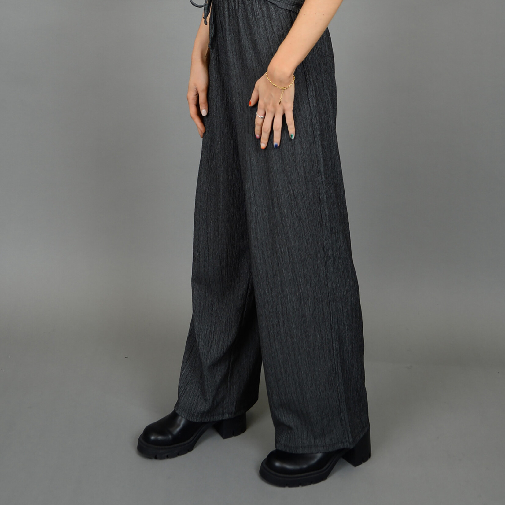 RD Style Pantalon Pauleena -Dark Grey Twist