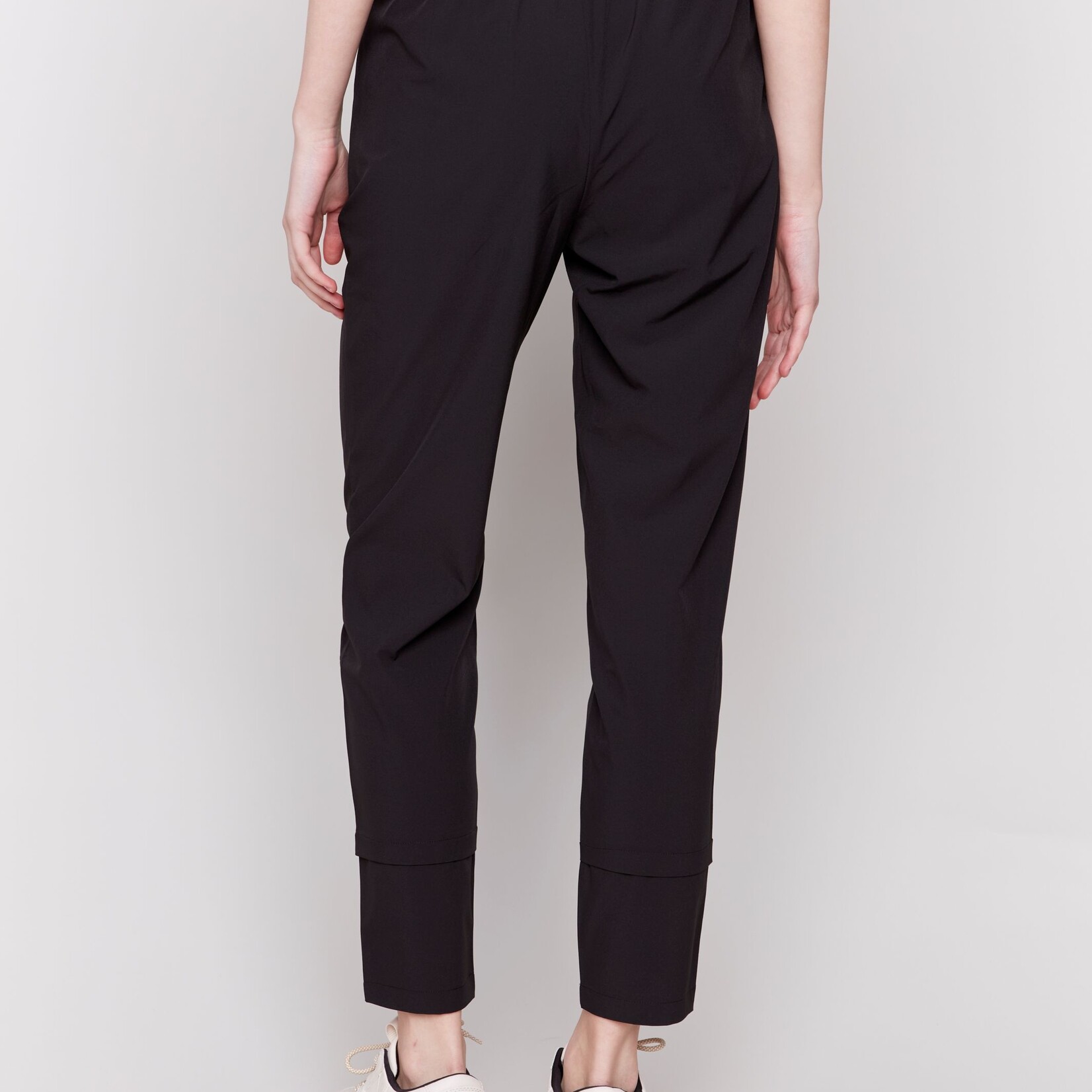 Charlie B Pantalon C5310S Pull on Techno-Noir