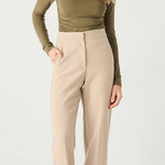 Black Tape Pantalon Jambe Droite Avec Cuff-Taupe Clair