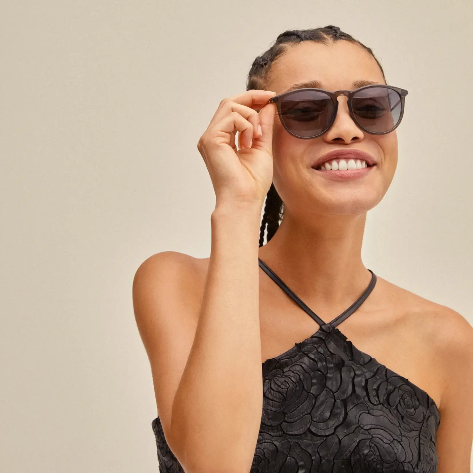 Pilgrim Lunette Soleil Vanille - Grey/Gold
