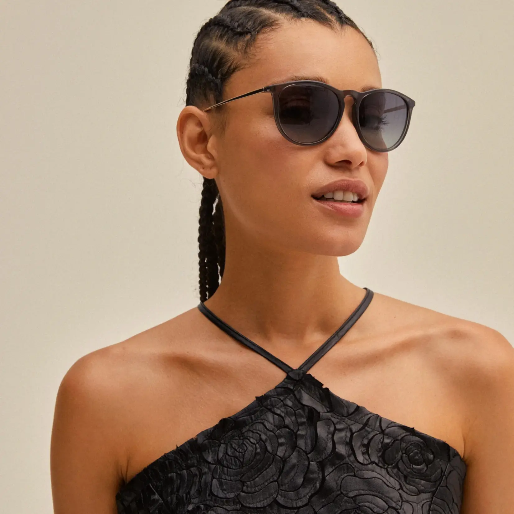 Pilgrim Lunette Soleil Vanille - Grey/Gold