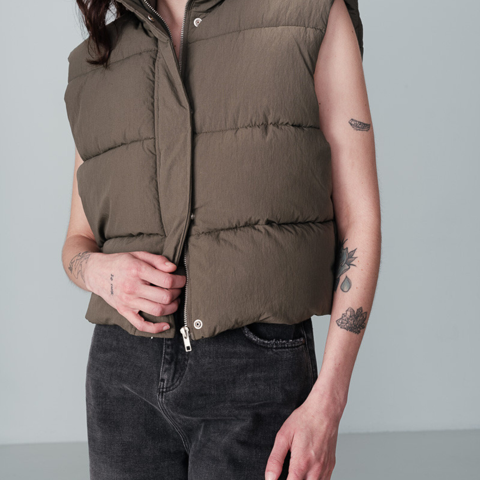 Grace & Mila Veste Nylon - Kaki