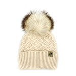 Furlux Tuque avec pompom de fourrure C2346 - Vanilla