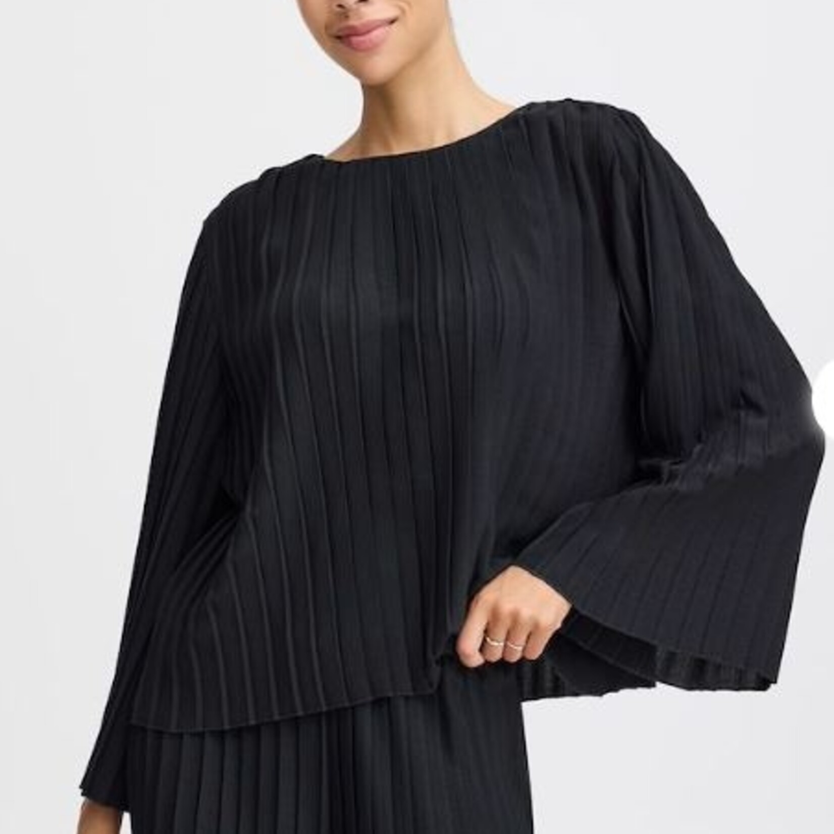 b.young Blouse Janse avec pli - Black