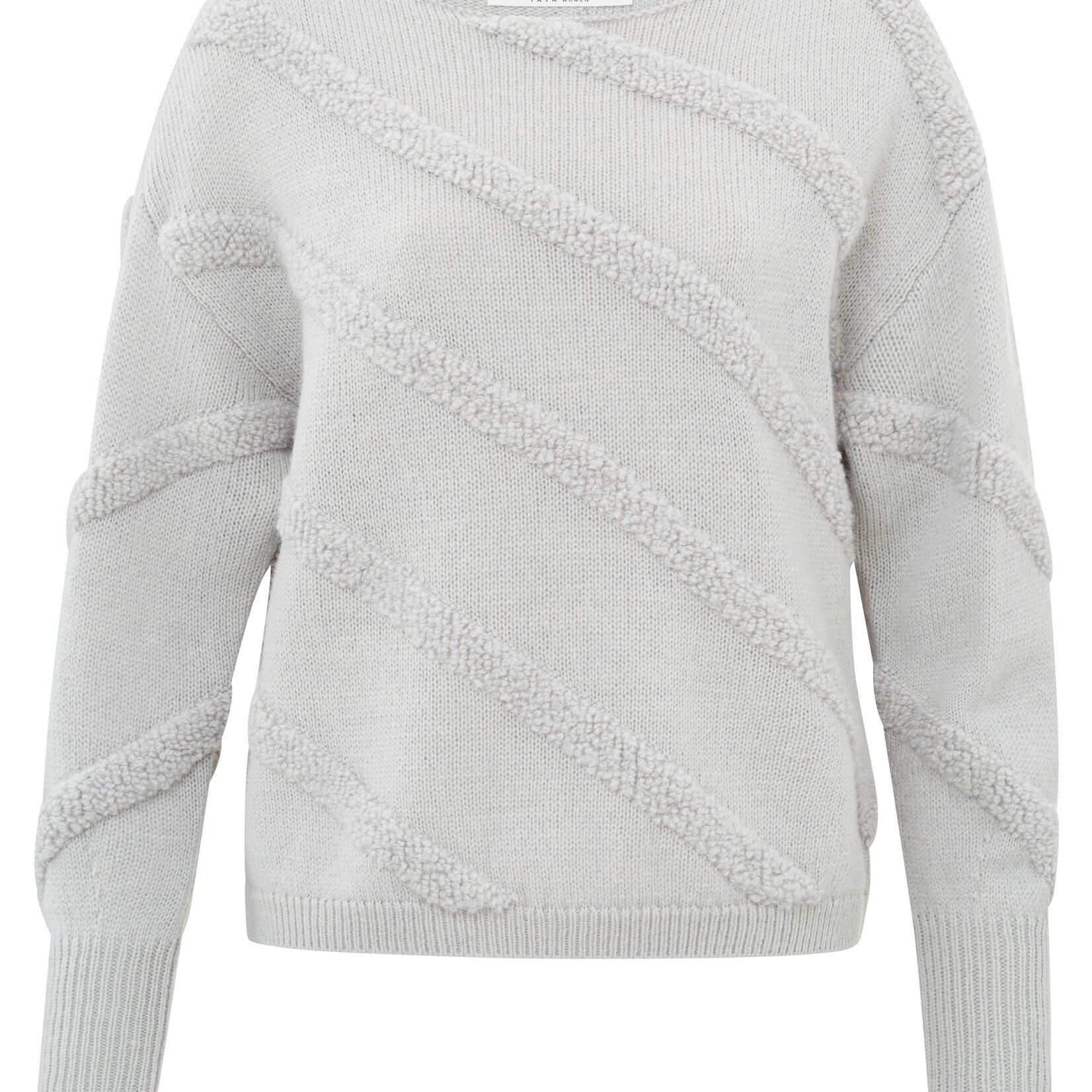 Yaya Pull à rayure en boucle - Grey