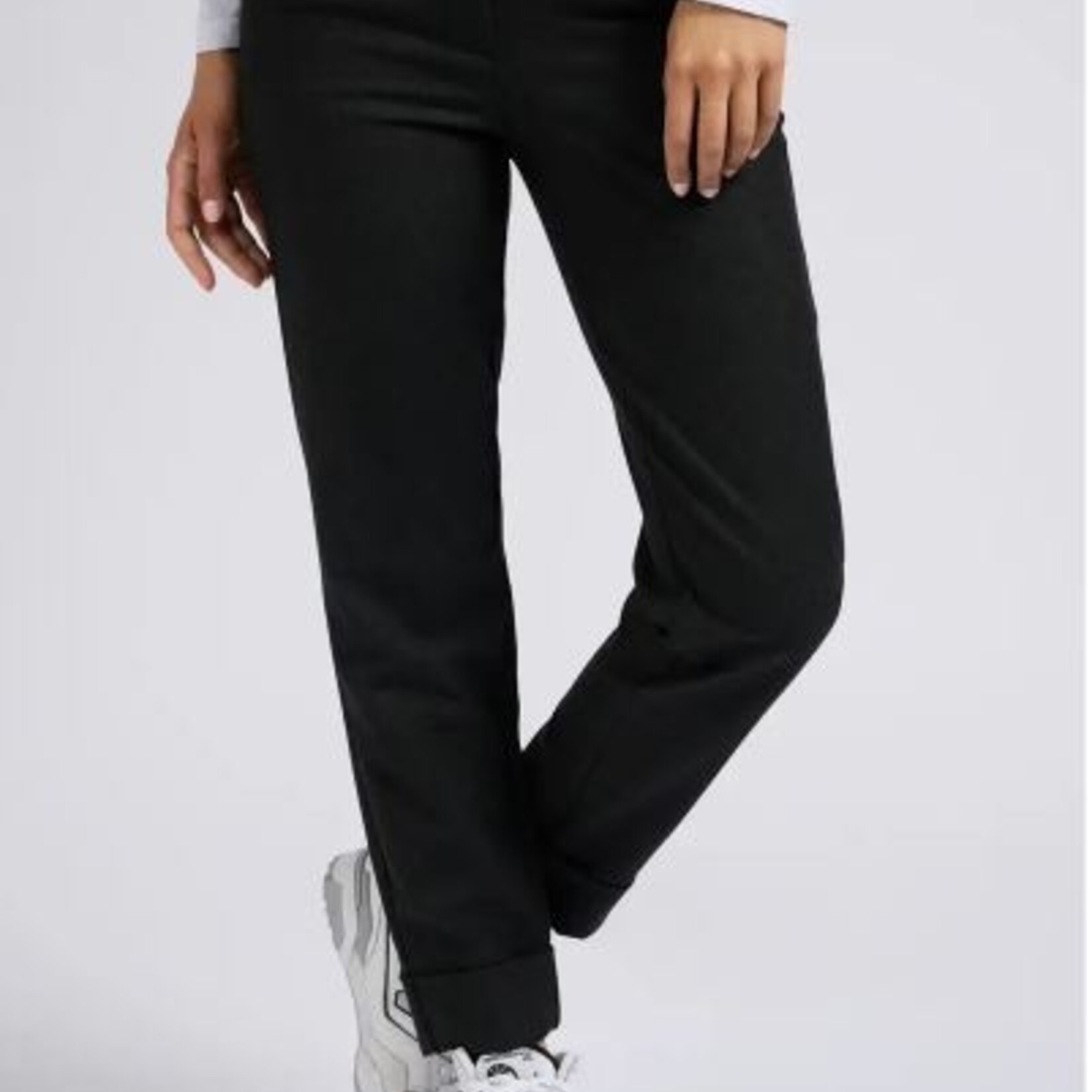 Yaya Pantalon Avec Taille Elastique-Anthracite
