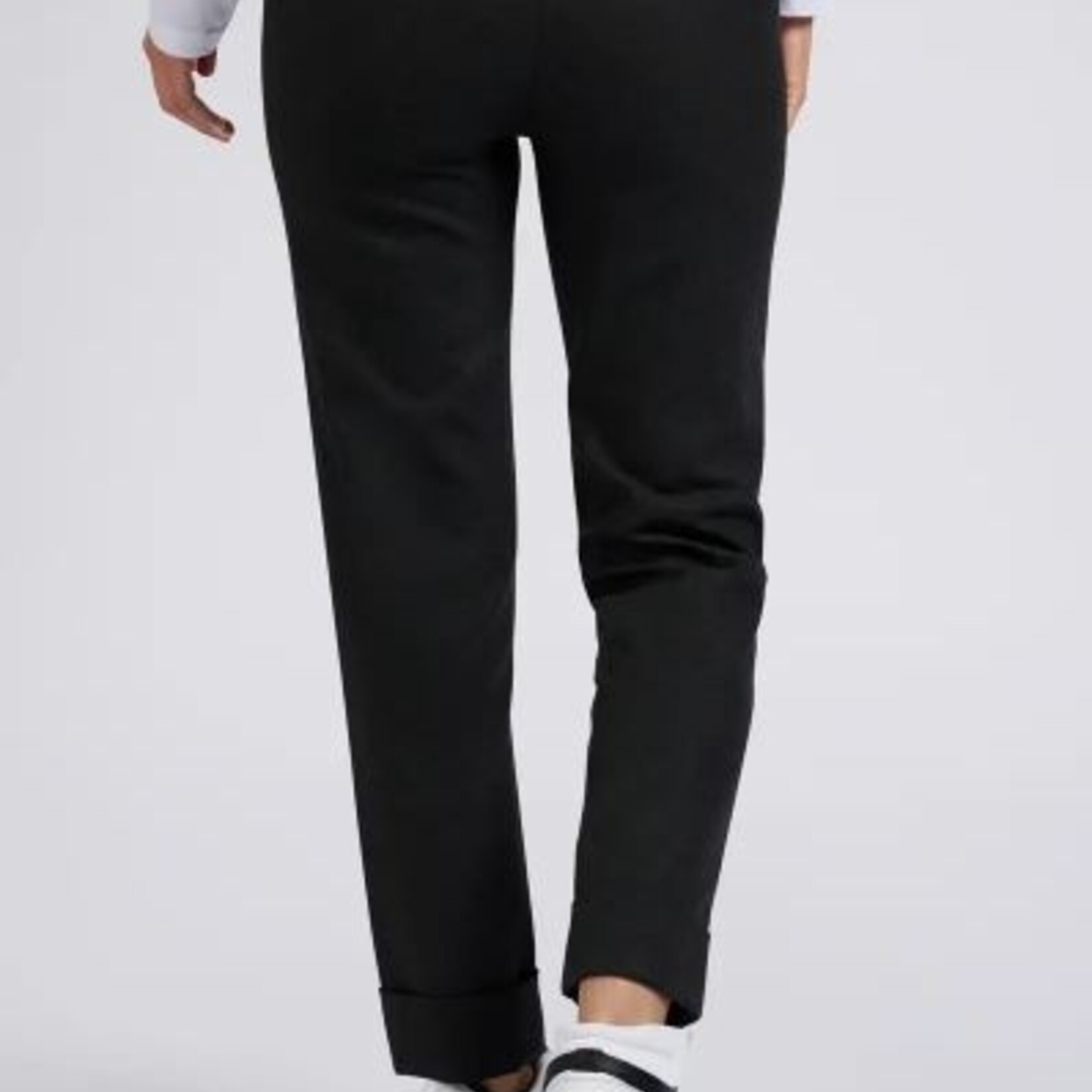 Yaya Pantalon Avec Taille Elastique-Anthracite