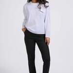 Yaya Pantalon Avec Taille Elastique-Anthracite