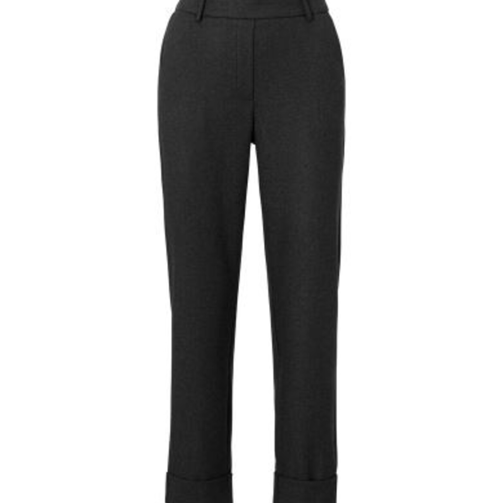 Yaya Pantalon Avec Taille Elastique-Anthracite