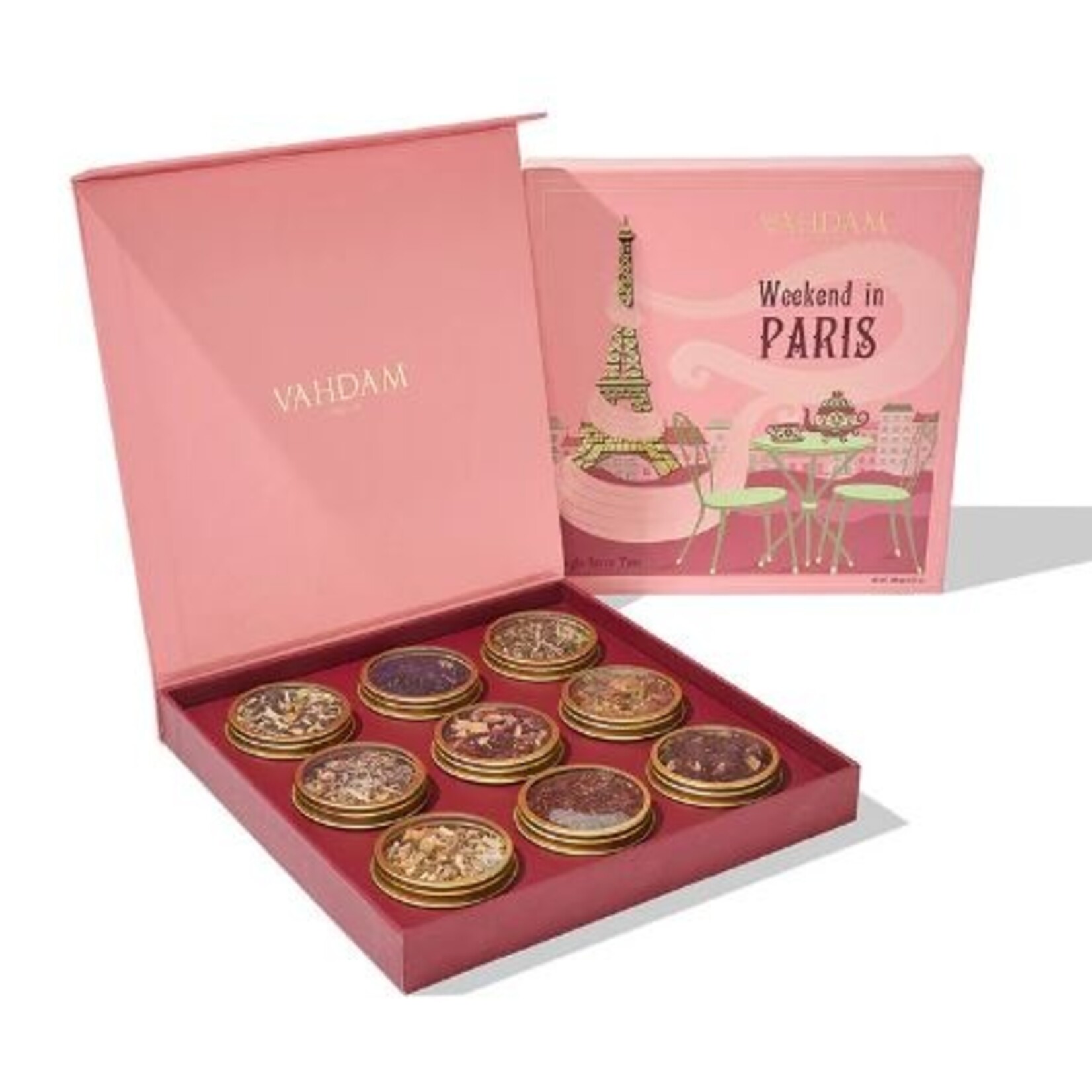 Vahdam Teas Coffret cadeau de thé en vrac - Week-end à Paris