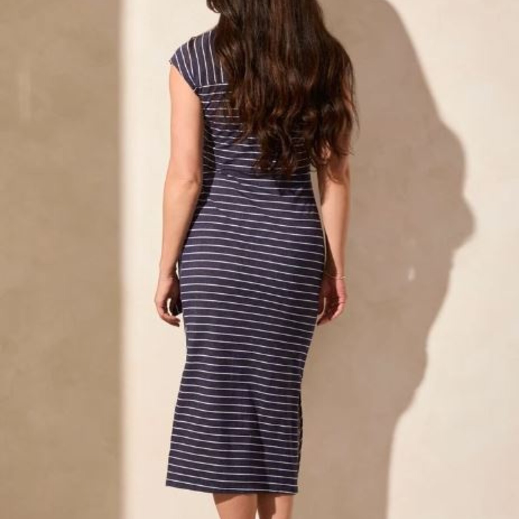 Robe avec boucle a l`avant - Marine