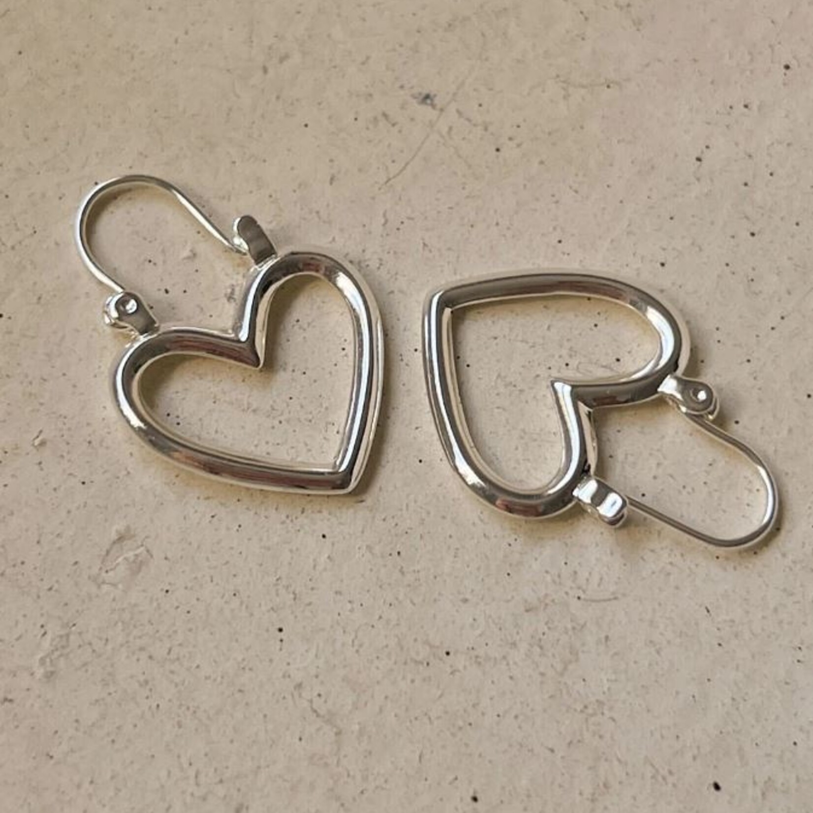 LUVAJ Mini Heartbreaker Hoop - Silver