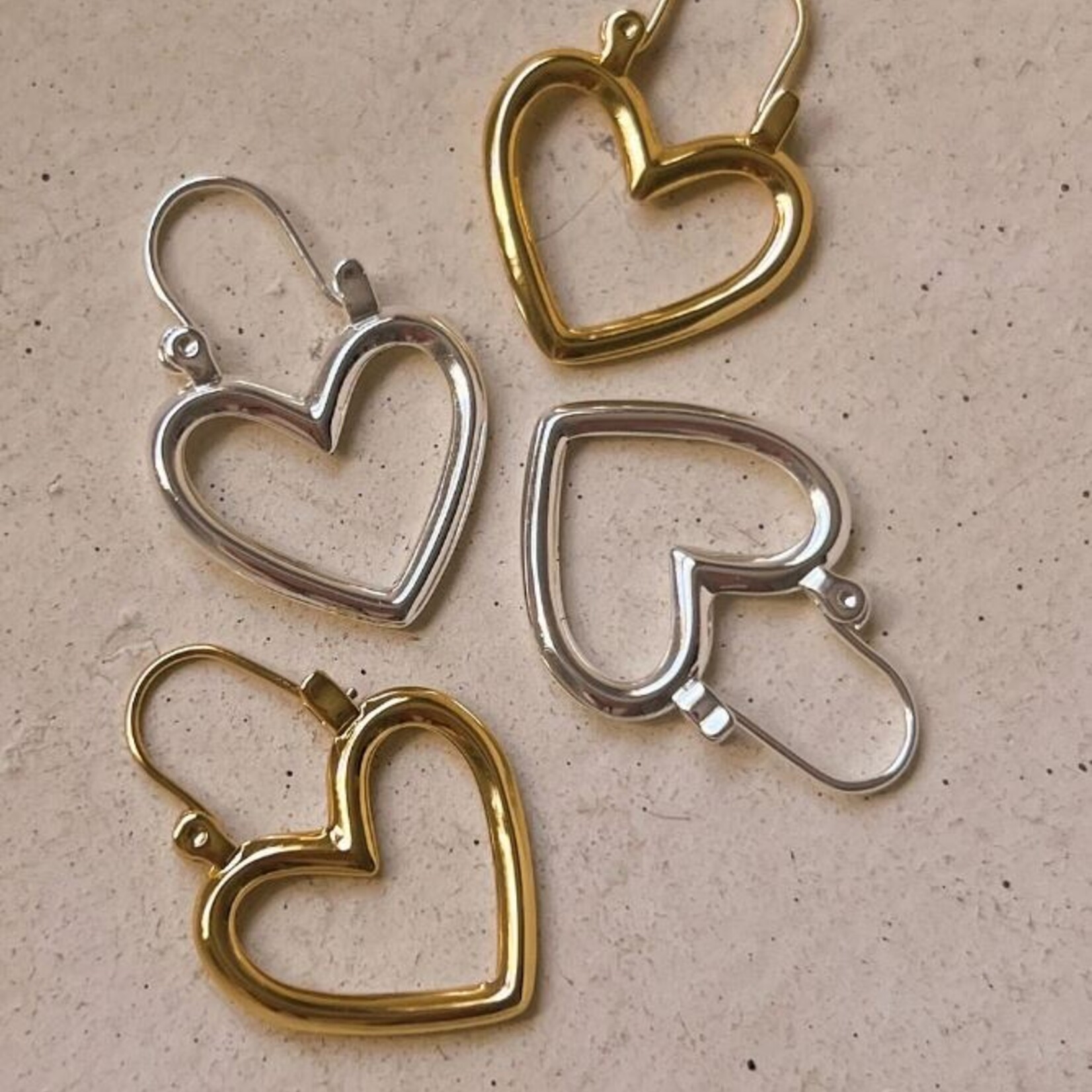 LUVAJ Mini Heartbreaker Hoop - Silver