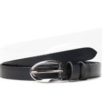 ECO7 Ceinture Jade en Cuir Véritable - Black