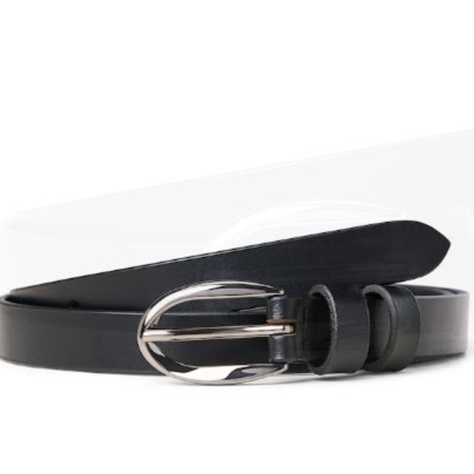 ECO7 Ceinture Jade en Cuir Véritable - Black