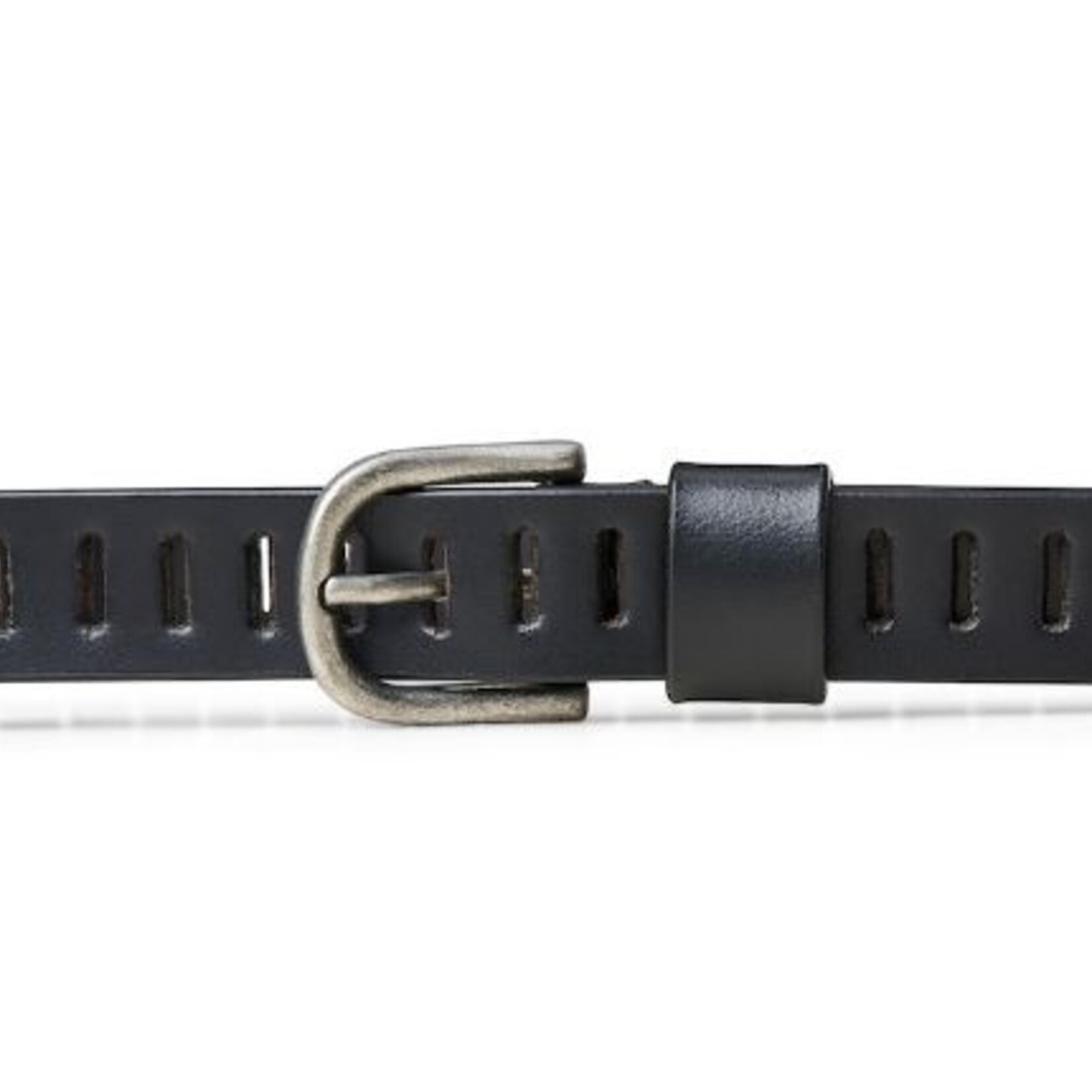 ECO7 Ceinture Pam en Cuir Véritable - Black