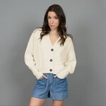 RD Style Cardigan court Col-V - White Beach