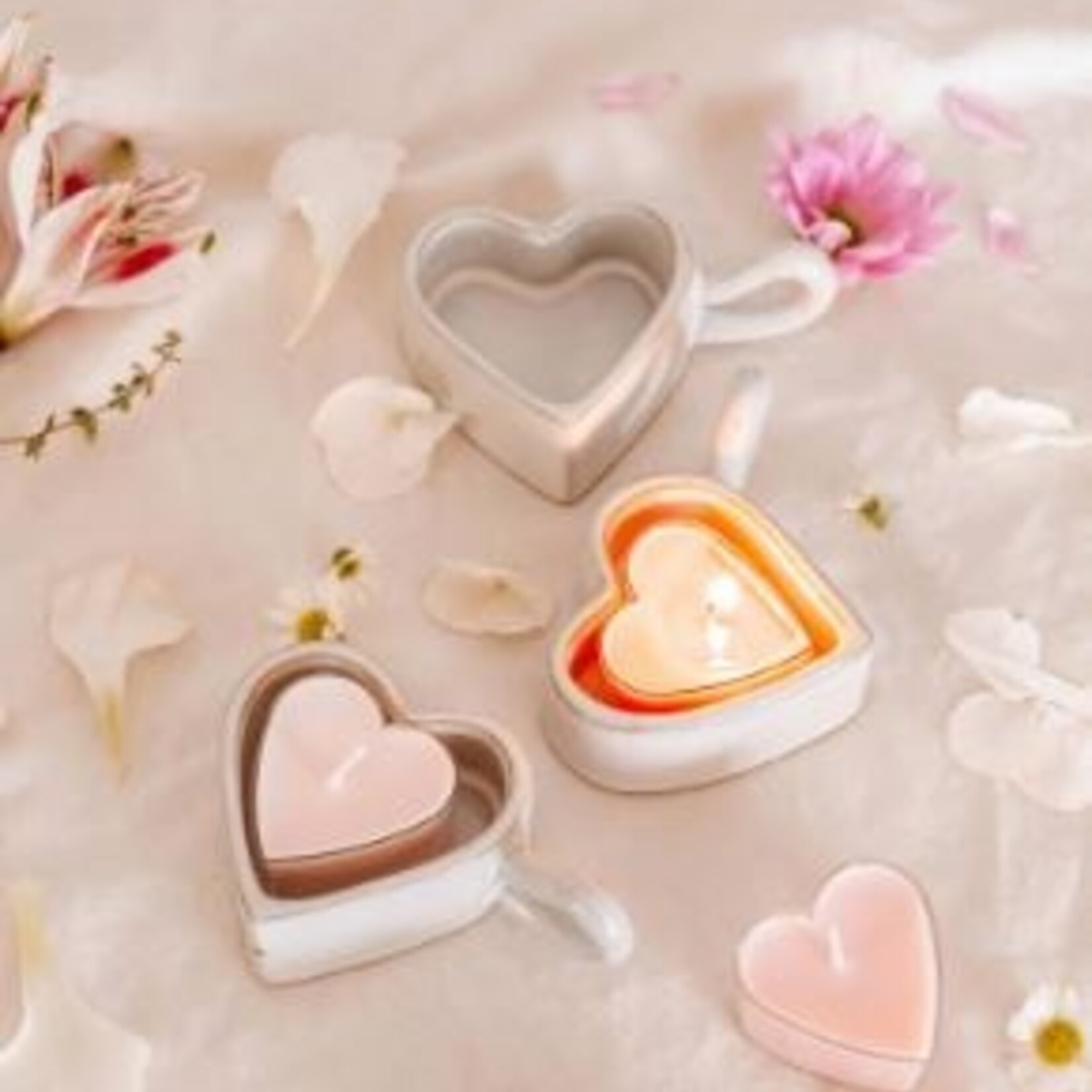 Mimi & August Porte-bougie chauffe-plat - Coeur