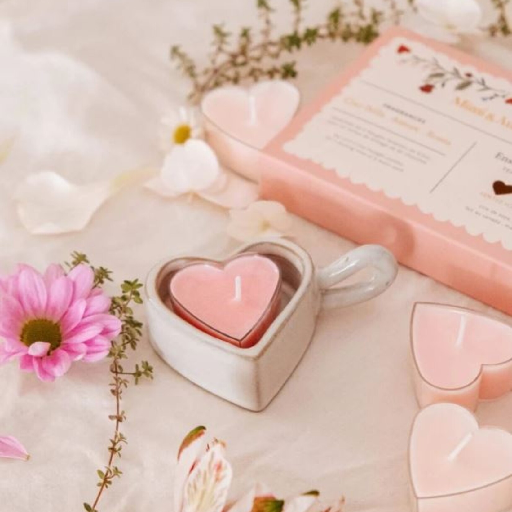 Mimi & August Porte-bougie chauffe-plat - Coeur