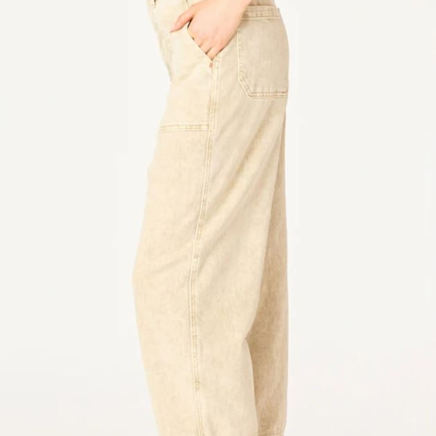 Dex Jean à jambe droite à taille haute - Fawn Wash